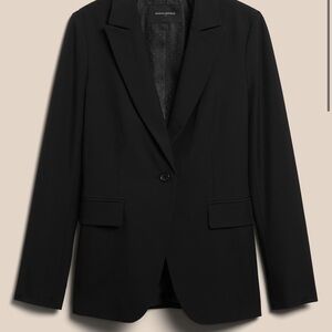 Banana republic black sculpted suit jacket